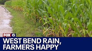 Rain makes West Bend farmers happy | FOX6 News Milwaukee