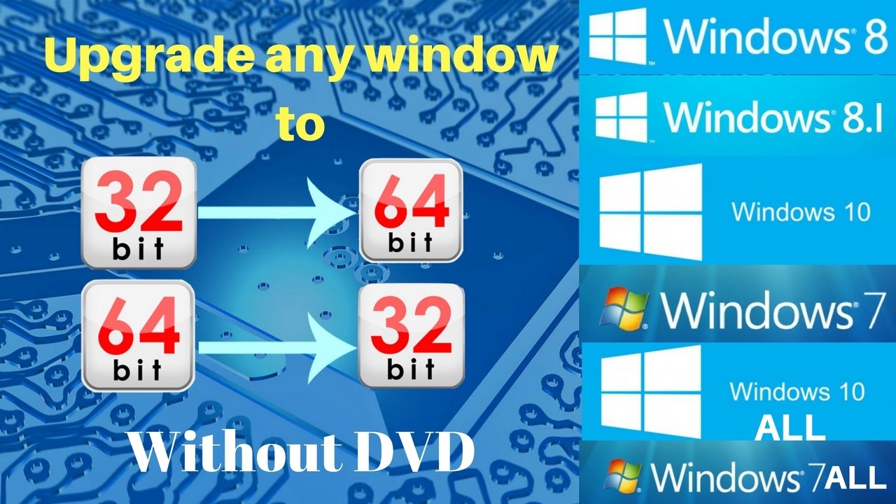 How To Upgrade 32 Bit To 64 Bit In Windows 7 By Windows Help
