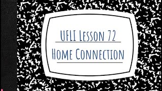 UFLI Foundations Lesson 72 Home Connection