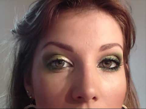 Maquiagem com sombra verde  , por Luciane Ferraes JAN 2011