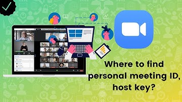 Where to find personal meeting ID and the host key on Zoom?