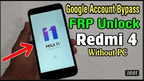Xiaomi Redmi 4 (MAI132) FRP Unlock or Google Account Bypass || MIUI 11 (Without PC) (N.B.K)