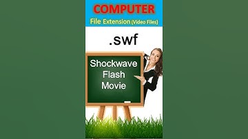 #computerknowledge #computergk Computer File Extension, Video Files,  .swf - Shockwave Flash Movie