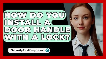 How Do You Install A Door Handle With A Lock? - SecurityFirstCorp.com