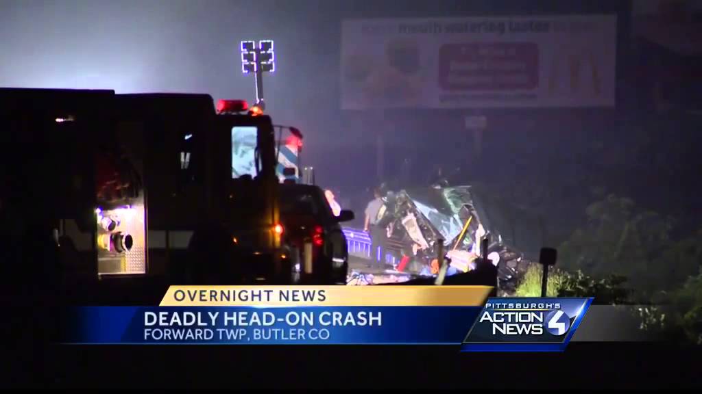 Head-on crash kills 2 on Route 68 - YouTube
