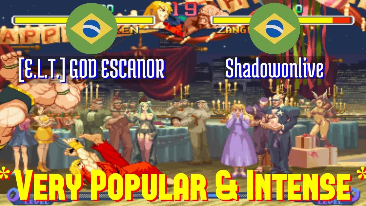 FT10 @sfa2u: [E.L.T.] GOD ESCANOR (BR) vs Shadowonlive (BR) [SF Alpha 2 sfa2 Fightcade] Mar 5