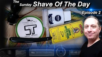 Magnetic Silver Steel Straight Razor Shave, The Sunday Shave Of The Day Ep2, Stubble Trubble, #SOTD