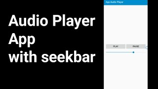 Play audio files in android application