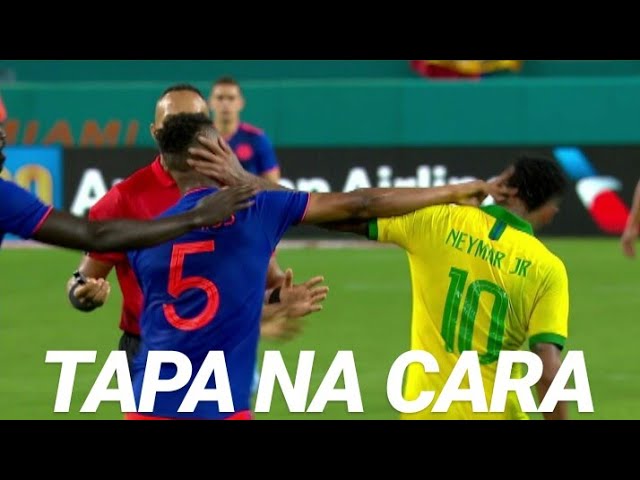 Um gol, brigas e lesão: o histórico de Neymar x Colômbia em jogos