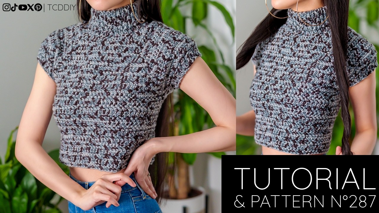 How to Crochet: Raglan Turtleneck | Pattern & Tutorial DIY