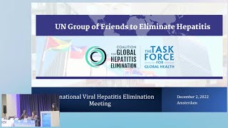 Dr. Nida Ali presents the UN Group of Friends to Eliminate Hepatitis at IVHEM