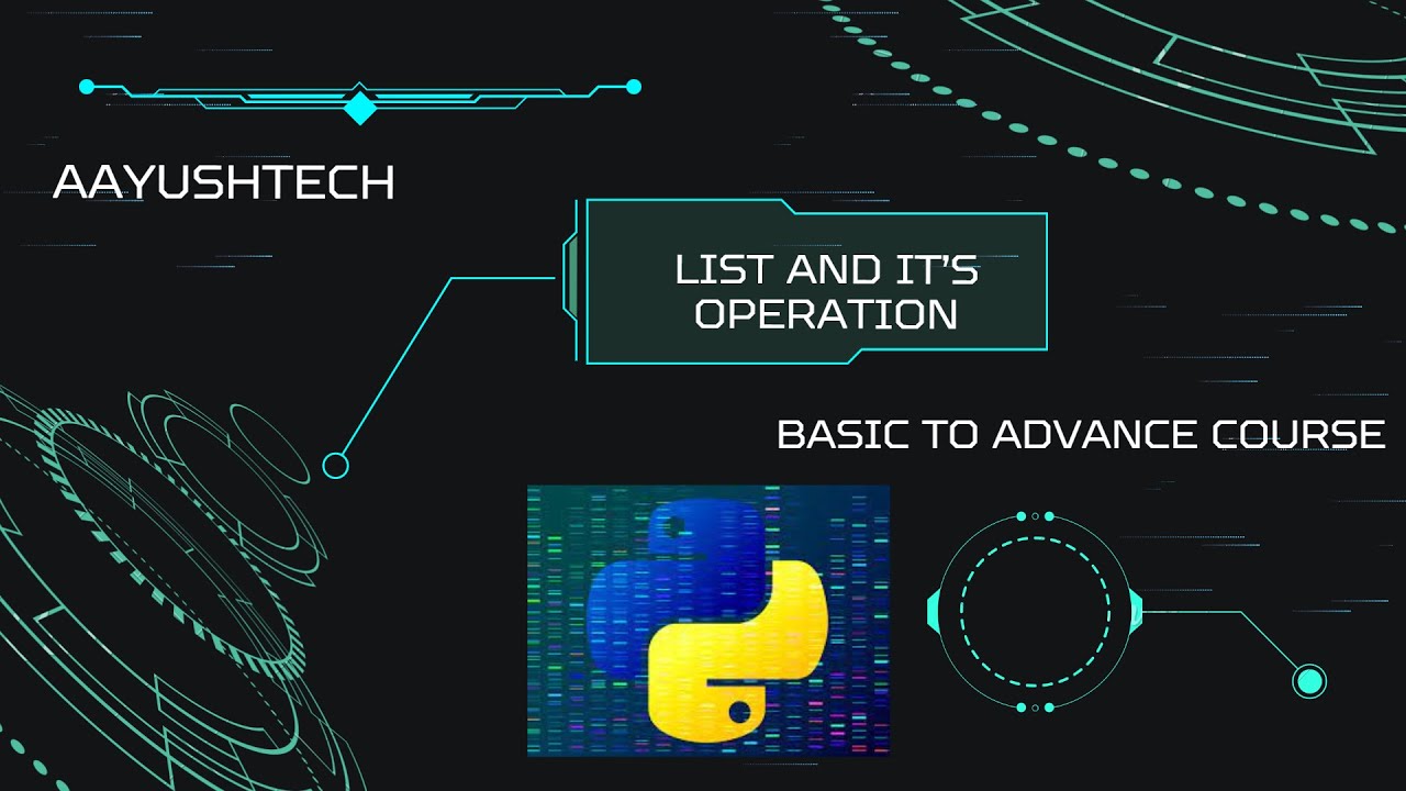 list in python/learn to code/easy to learn/python/basic to advance ...