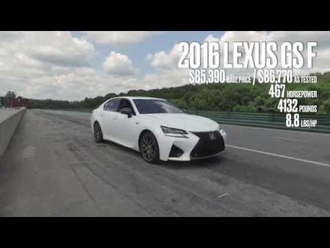 Lexus GS F at Lightning Lap 2016