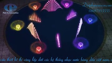 Mô hình thiêt kế nhạc nước bể tròn, thi công lắp đặt bàn giao công nghệ nhạc nước