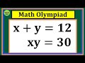 Germany| Can you solve this? | Maths Olympiad| x = ? &amp; y = ?