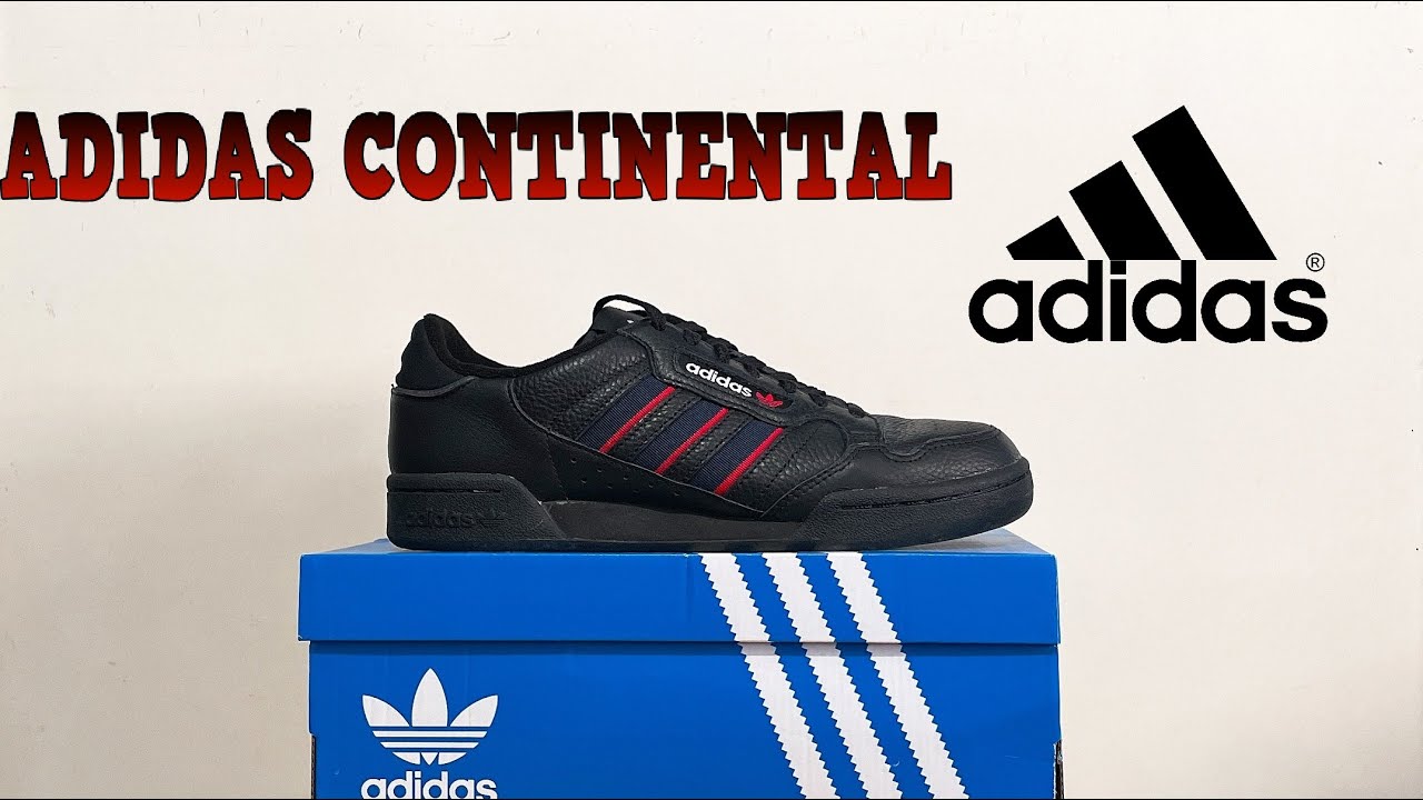 asentamiento cristiano pecado Adidas Continental negros| Adidas Continental 80 stripes | Adidas  Continental black - YouTube