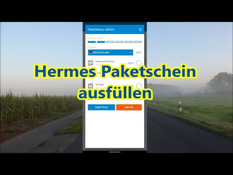 Hermes Paketschein erstellen für die Hermes App Paket Versenden mit Hermes