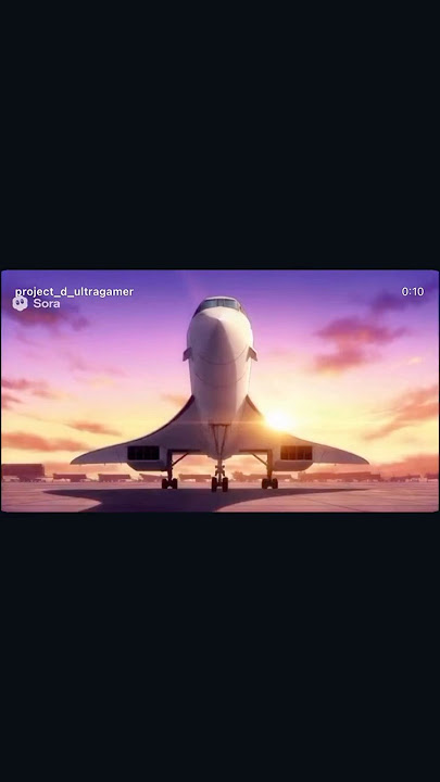 Opening for an anime about the crew of a Concorde airliner #Sora #ai