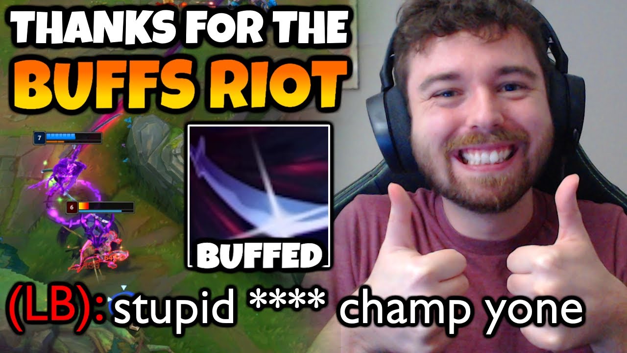 Wow! The Yone Buffs feel great! Thanks Riot, he totally needed more damage on his Q!