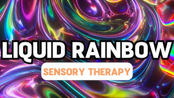Rainbow Curls with Relaxing Music || Autism ADHD Sensory Therapy