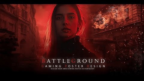 Action gaming poster design photoshop effect | photoshop tutorial cc