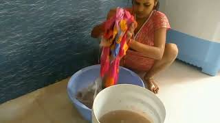 My Clothes Washing Routine _ Washing Clothes in Washing Machine  Village Vlogs channel