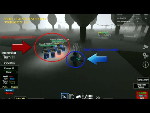 Roblox The Clone Factory V1 2 The Commander And The Clone Army Youtube - roblox the clone factory youtube