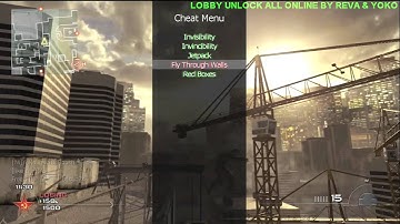 Challenge Lobby XBOX MW2 - TU7  - UNLOCK ALL + MOD MENU V2
