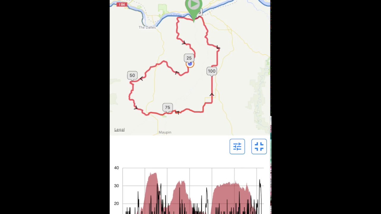 ride the bus Mobile app elevation scrubber demo
