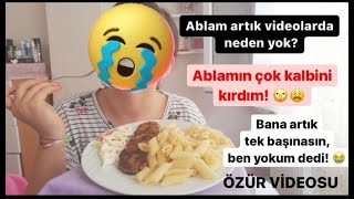 Ablamla Tartiştik Ve Bana Küstü O Nedenle Artik Vi̇deolara Çikmiyor Bundan Sonra Da Çikmayacak