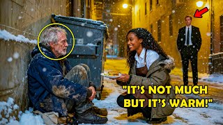 Poor Waitress Gives Food to a Starving Old Man, Unaware He’s the Father of a Billionaire