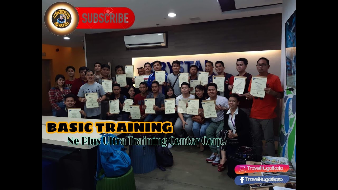 MURANG BASIC TRAINING SOLAS NE PLUS TRAINING CENTER YouTube