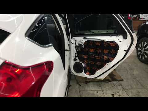 Ford Focus 3. Шумоизоляция дверей (4 слоя) автомобиля так же важна, как и «шумка» всего авто