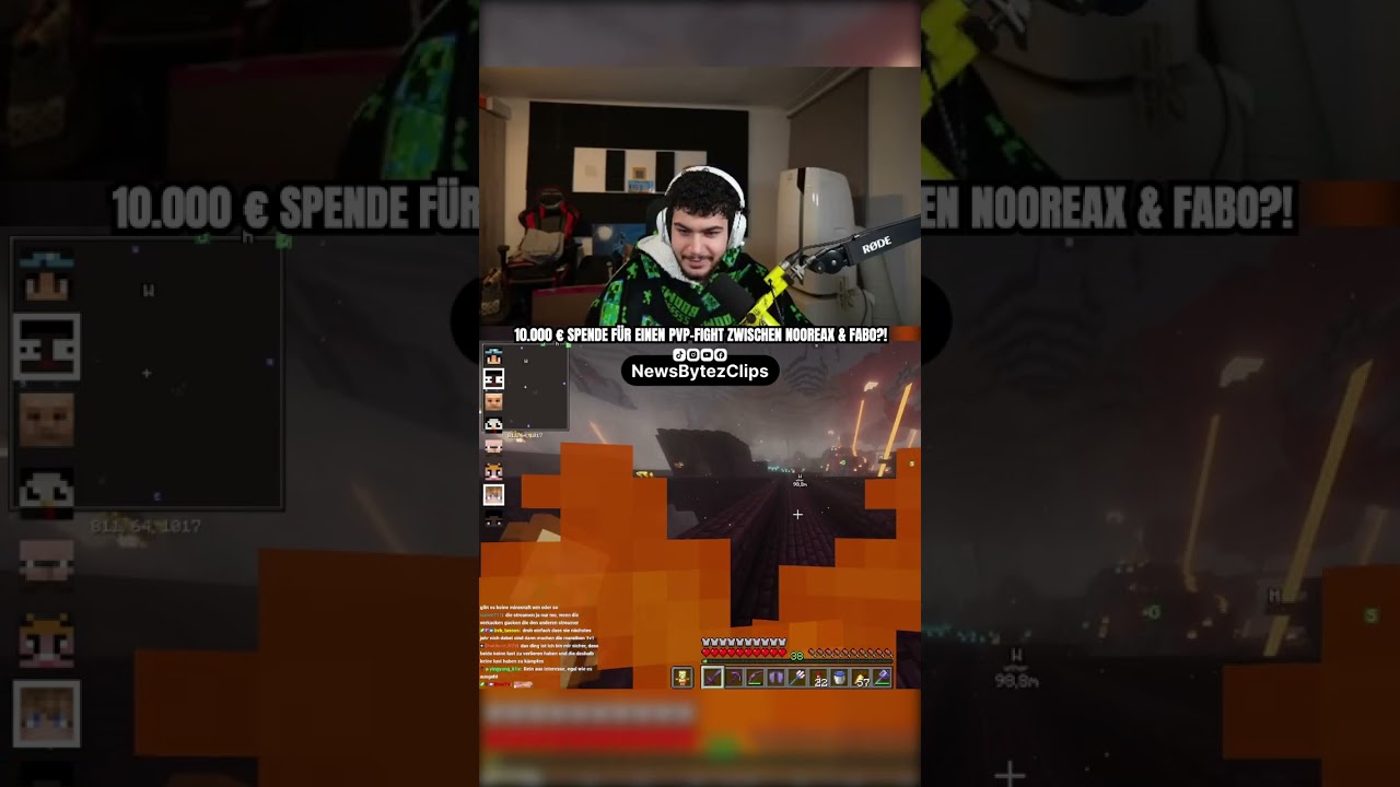 10.000 € Spende für einen PvP-Fight zwischen Nooreax & Fabo?! - Im Twitchstream von Rohat