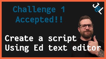 LInux challenge #1 completed - the Ed text editor