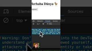 Yapıştıramıyorum Chrome Console'a Yapıştıramıyorum Desen Kim İnanır? 🦤 #js  #jrtips "allow pasting" Profile