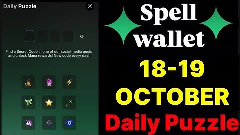 Spell wallet puzzle today 18 & 19 October | spell wallet daily puzzle | #spellwallet #combo |