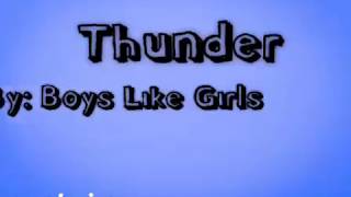 THUNDER lyrics - Boys Like Girls