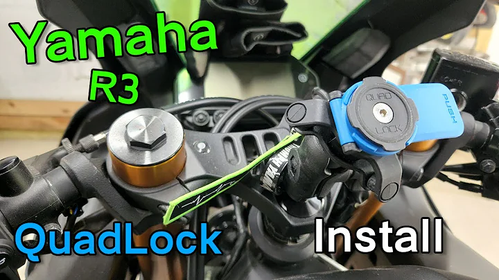 如何在Yamaha R3上安装Quad Lock手机支架