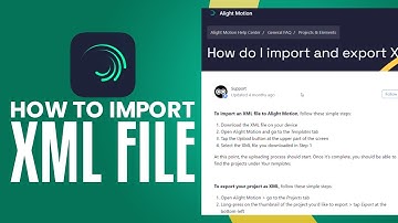 How To Import XML File In Alight Motion (2025) Easy Tutorial