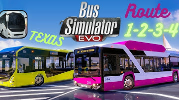 Bus Simulator: EVO  Gameplay Walkthrough Part 5 (iOS, Android, Nintendo) | Texas - Route 1-2-3-4