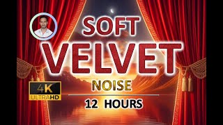 Soft Velvet Red Noise | 12 Hours | Black Screen | For Sleep, Stress and Tinnitus Relief screenshot 1