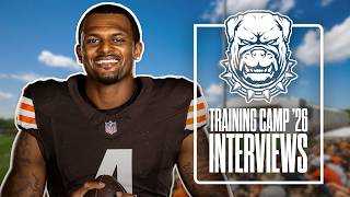 Bernie talks with Deshaun at camp! | Training Camp Interviews