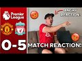 MAN UTD FAN RAGES 😡 REACTING TO MAN UNITED 0-5 LIVERPOOL | MAN UNITED VS LIVERPOOL MATCH REACTION