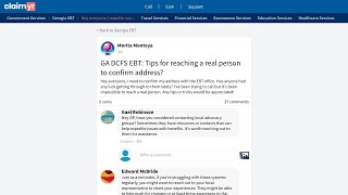 Georgia DCFS EBT How to Update Your Address Reach a Live Agent