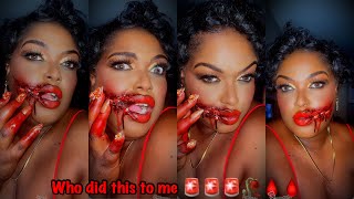 Tutorial 🩸⚠️SFX makeup ⚠️#SFX #sfxtutorial #fakesituation ⚠️ #lashmebeat  ⚠️