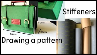 How to draw pattern / Stiffeners choice / Making a satchel bag