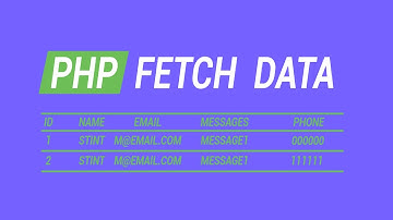 PHP MySql Tutorial | Fetch Data & Show In HTML