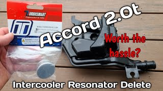 Honda Accord 2.0t Intercooler Resonator Delete | Removal & Review