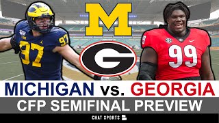 #2 Michigan vs. #3 Georgia: NEW Orange Bowl Preview, Jim Harbaugh vs. Kirby Smart, Aidan Hutchinson